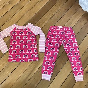 Hatley Organic Cotton Rainbow Pajama Set